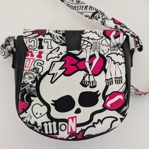 Monster High Handcrafted Bag Purse Magnetic Button Closure Adjustable Strap